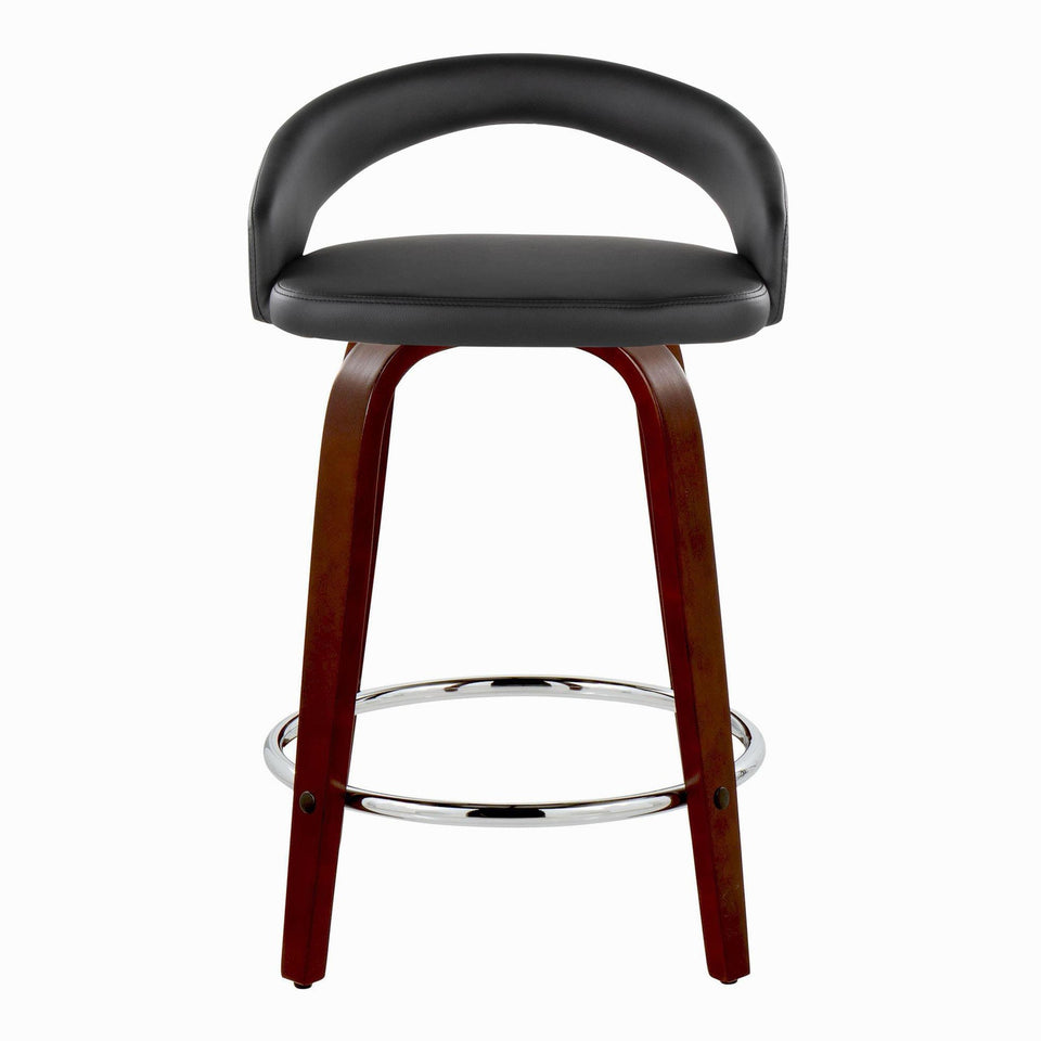 Grotto Upholstered 24" Fixed-Height Counter Stool - Set of 2