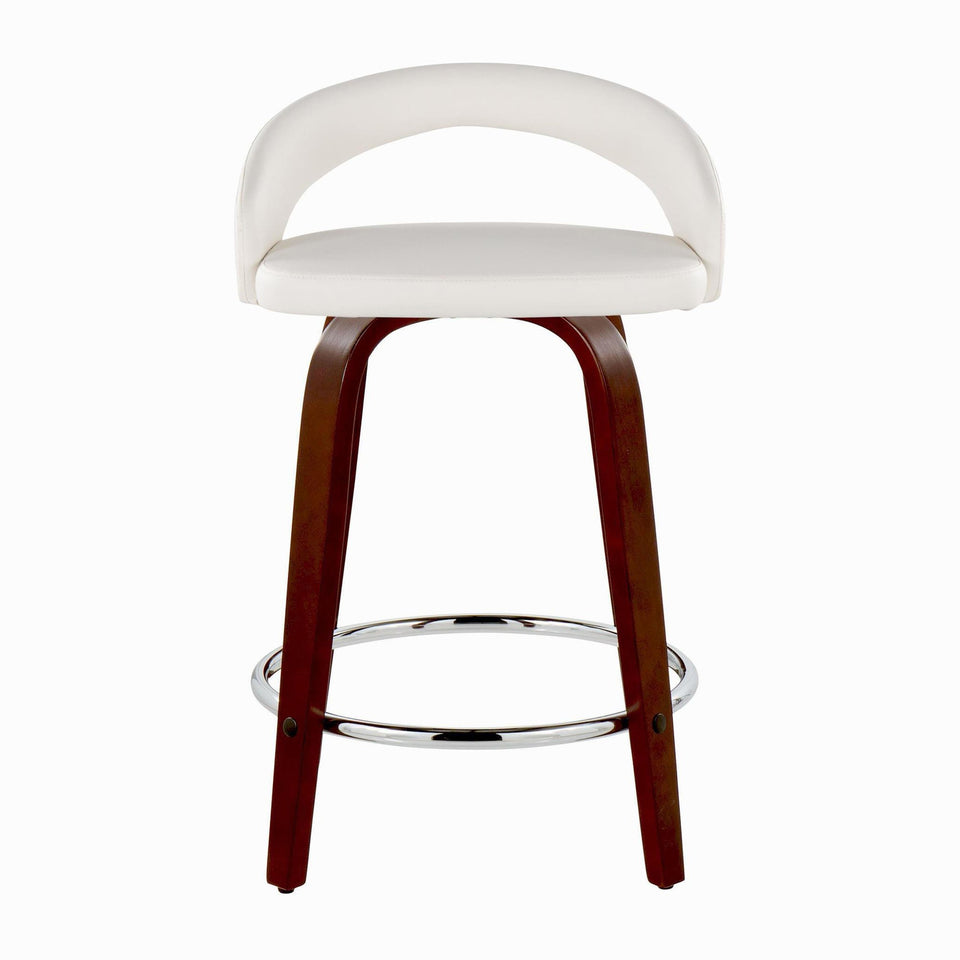 Grotto Upholstered 24" Fixed-Height Counter Stool - Set of 2