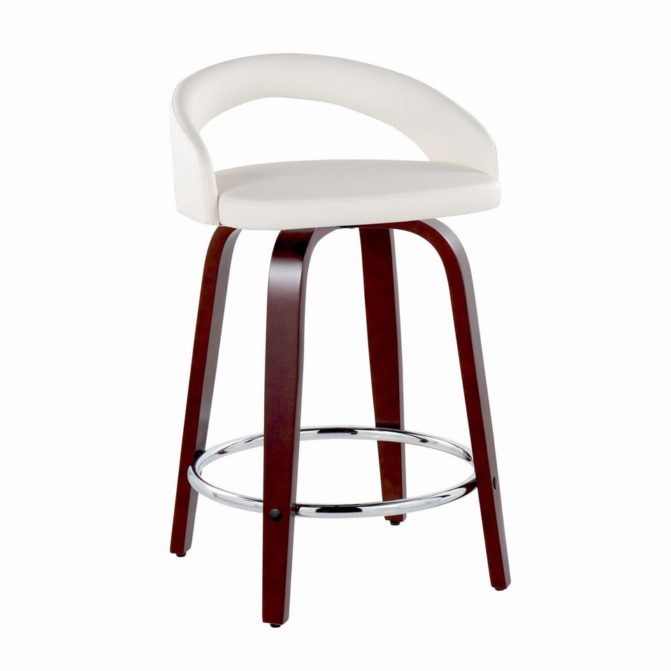 Grotto Upholstered 24" Fixed-Height Counter Stool - Set of 2