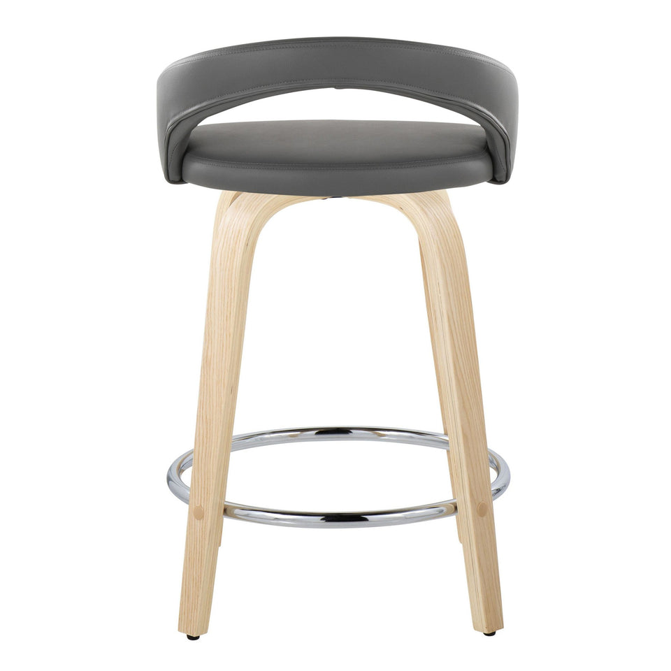 Grotto Upholstered 24" Fixed-Height Counter Stool - Set of 2