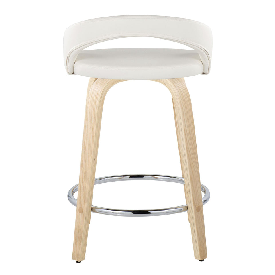 Grotto Upholstered 24" Fixed-Height Counter Stool - Set of 2