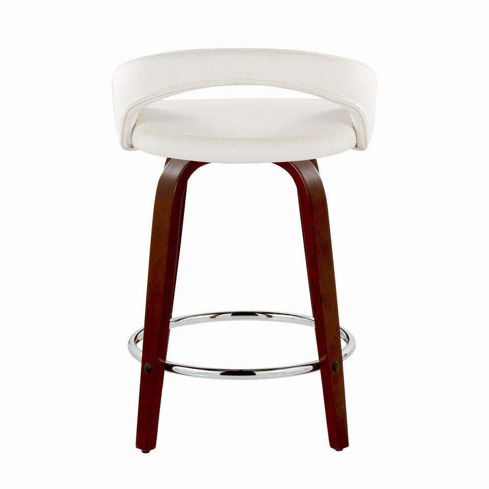Grotto Upholstered 24" Fixed-Height Counter Stool - Set of 2