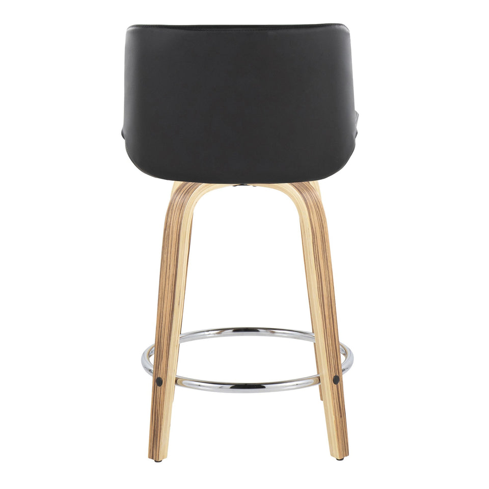 Santi 24" Fixed-Height Counter Stool - Set of 2