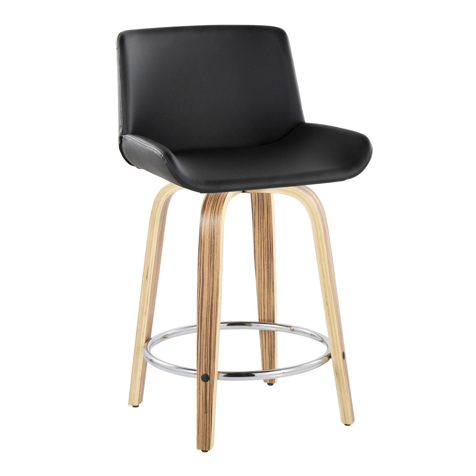 Santi 24" Fixed-Height Counter Stool - Set of 2