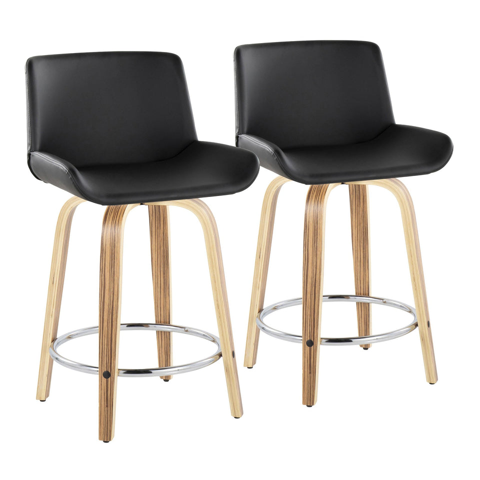 Santi 24" Fixed-Height Counter Stool - Set of 2