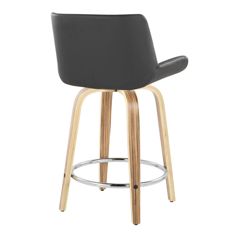 Santi 24" Fixed-Height Counter Stool - Set of 2
