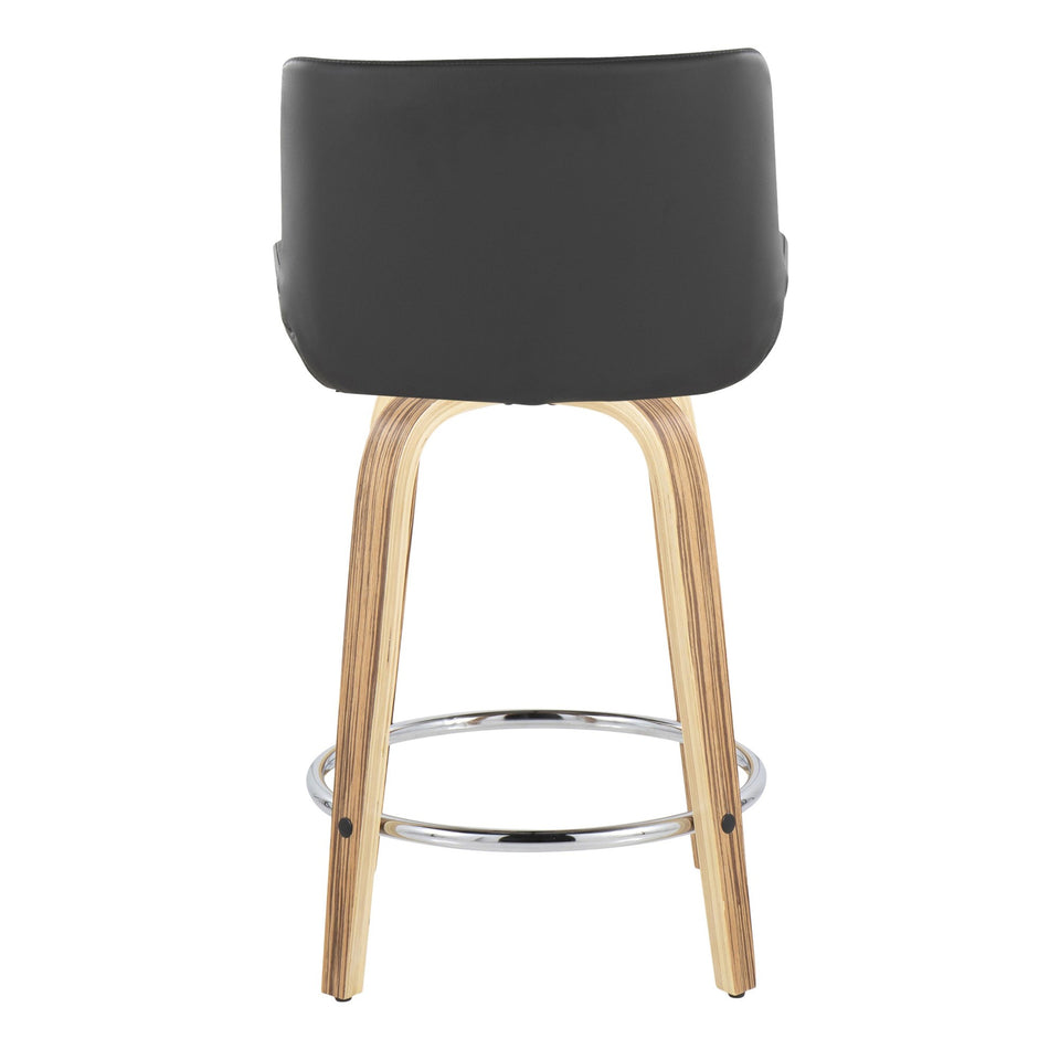 Santi 24" Fixed-Height Counter Stool - Set of 2