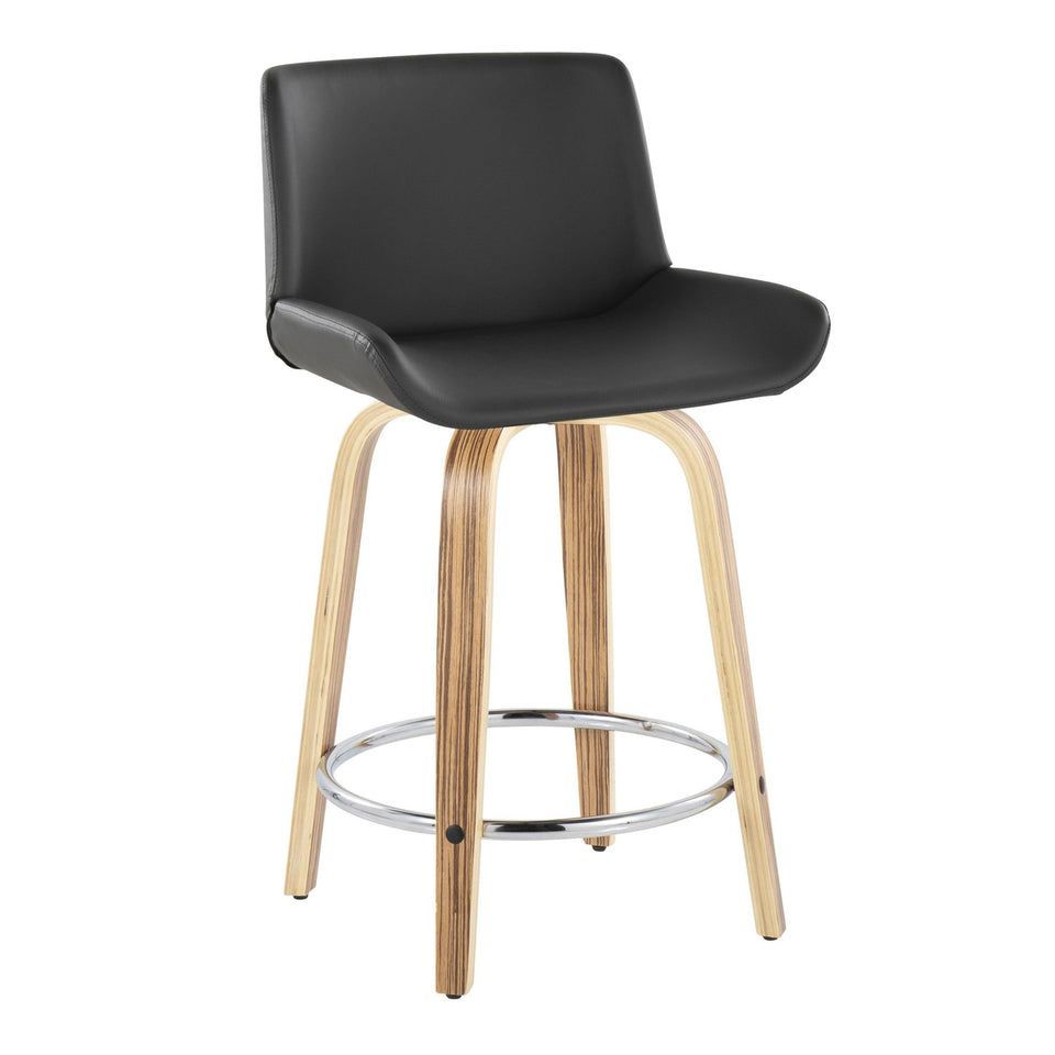 Santi 24" Fixed-Height Counter Stool - Set of 2