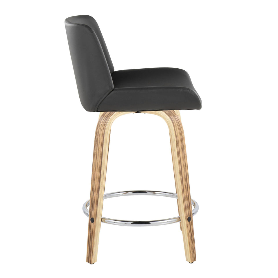 Santi 24" Fixed-Height Counter Stool - Set of 2