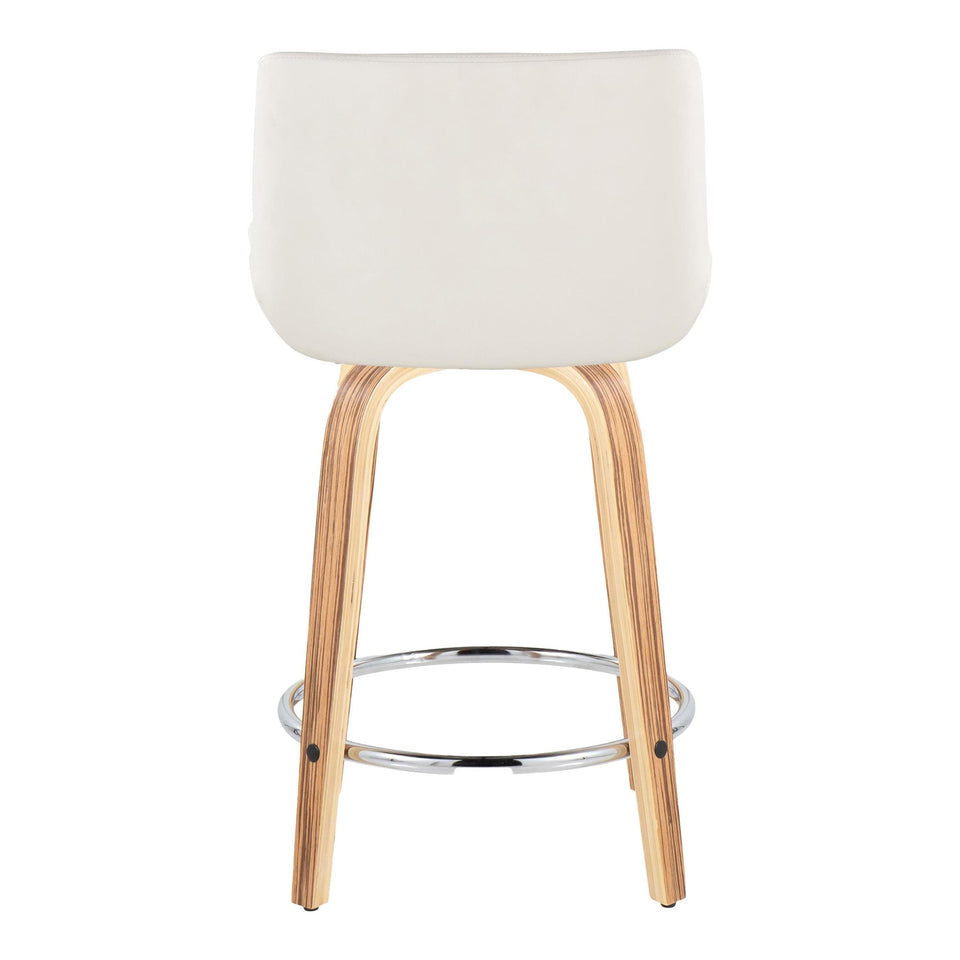 Santi 24" Fixed-Height Counter Stool - Set of 2