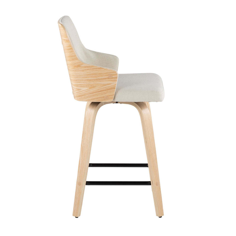 Stella 24" Fixed-Height Counter Stool - Set of 2