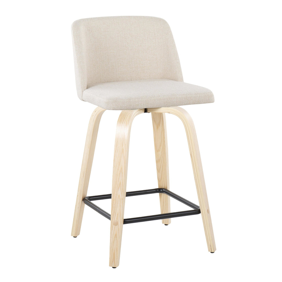 Toriano 24" Fixed-Height Counter Stool - Set of 2