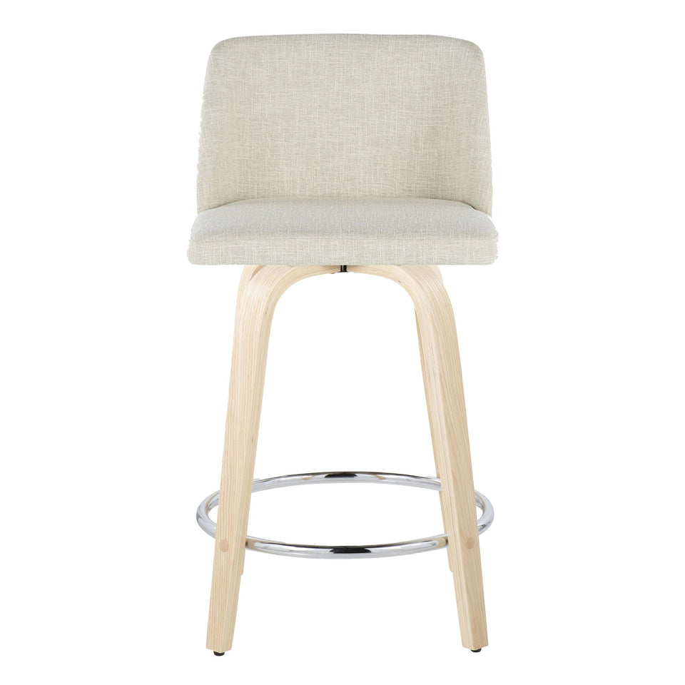 Toriano 24" Fixed-Height Counter Stool - Set of 2