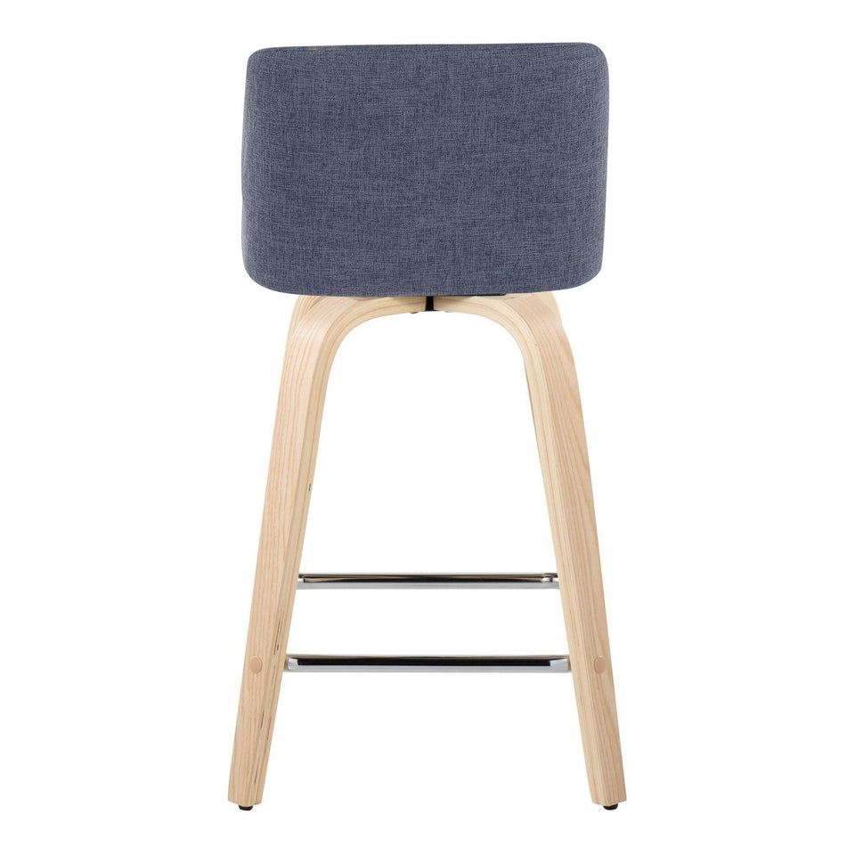 Toriano 24" Fixed-Height Counter Stool - Set of 2