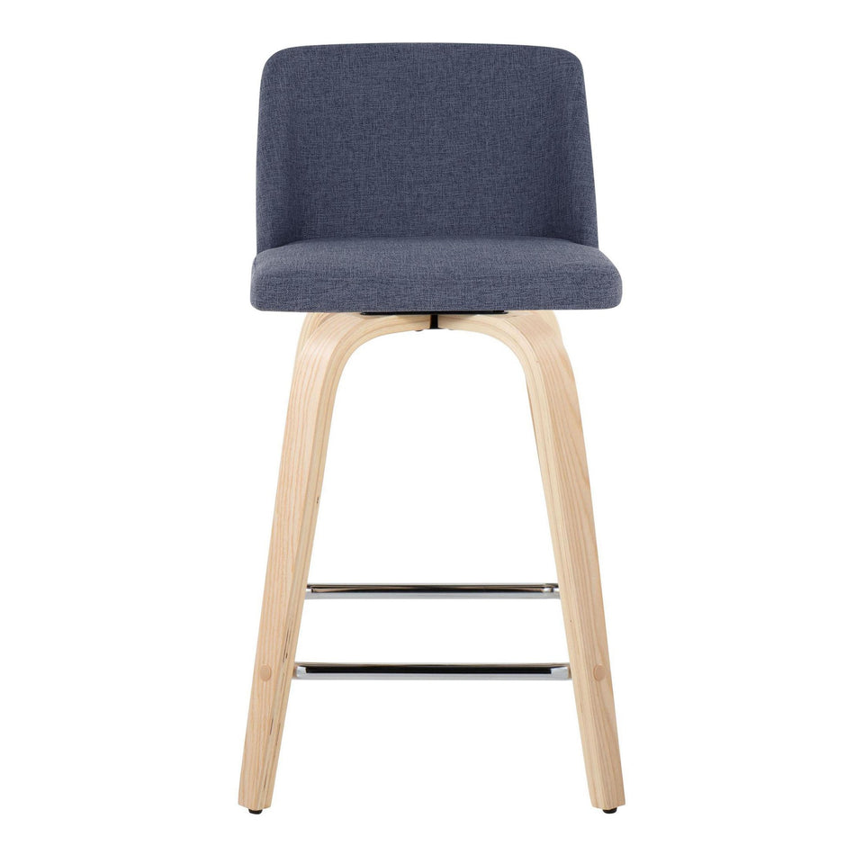 Toriano 24" Fixed-Height Counter Stool - Set of 2