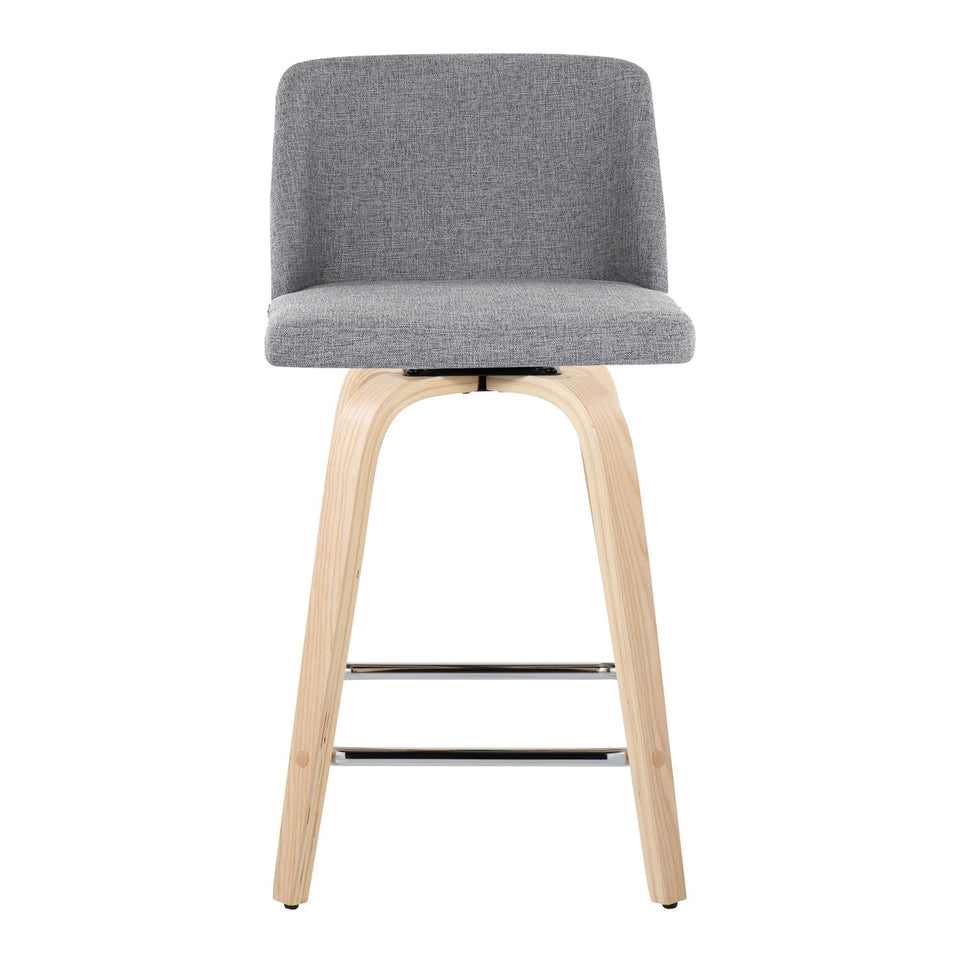 Toriano 24" Fixed-Height Counter Stool - Set of 2