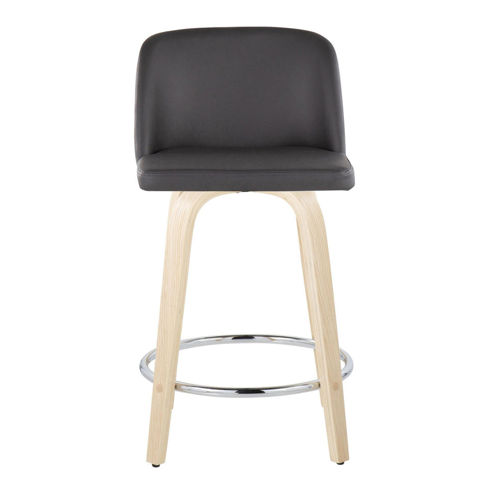 Toriano 24" Fixed-Height Counter Stool - Set of 2