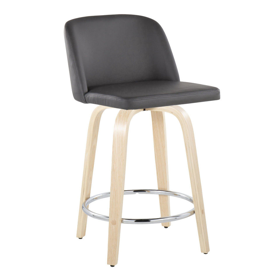 Toriano 24" Fixed-Height Counter Stool - Set of 2