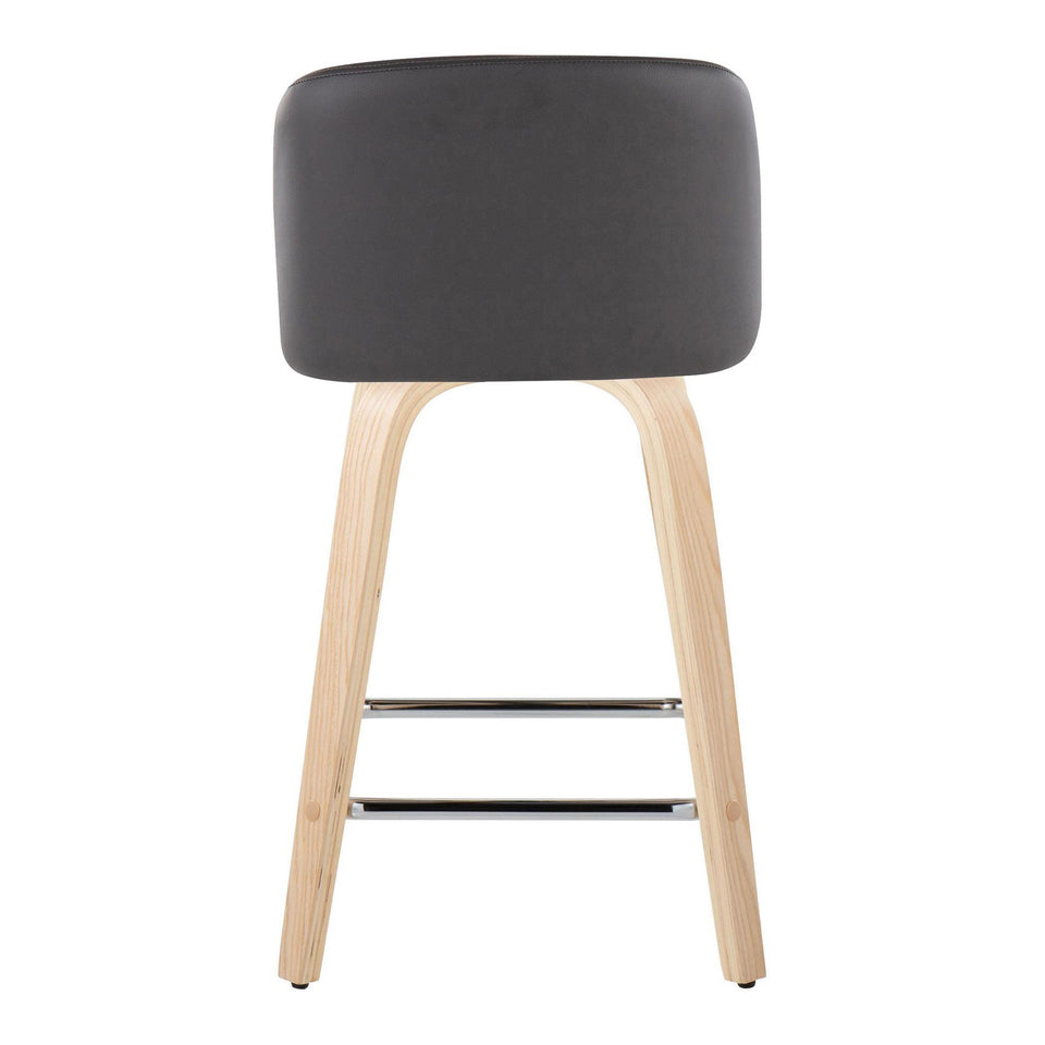 Toriano 24" Fixed-Height Counter Stool - Set of 2