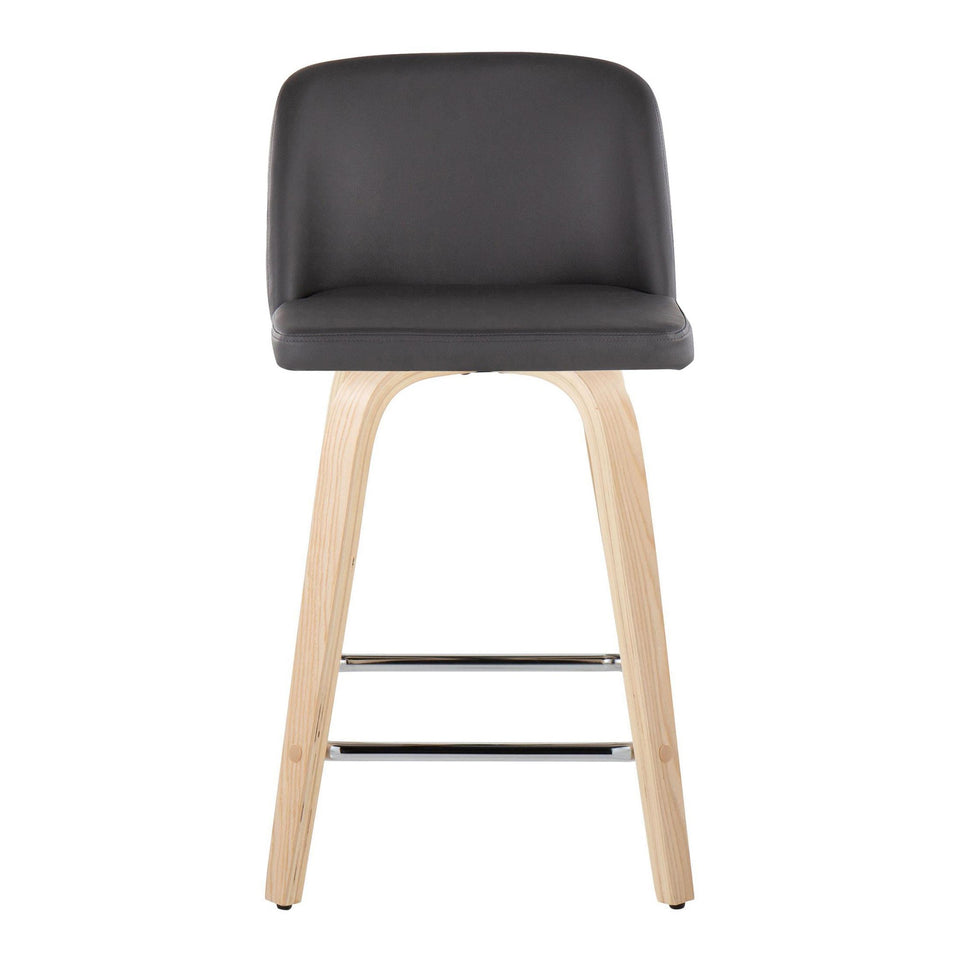 Toriano 24" Fixed-Height Counter Stool - Set of 2