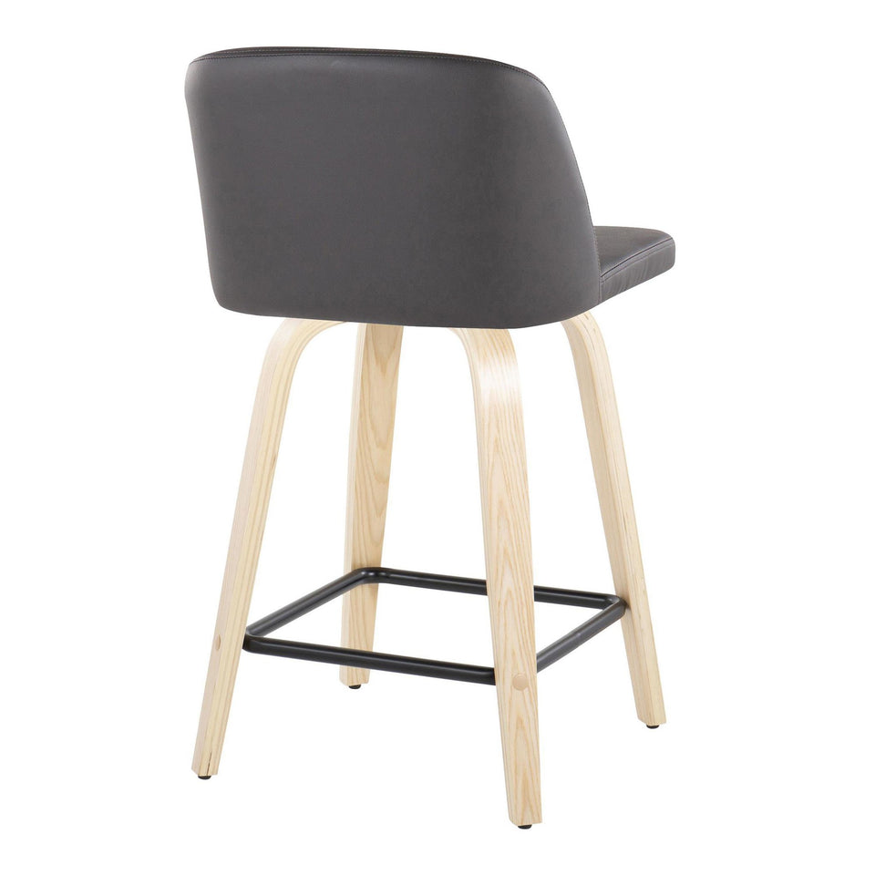 Toriano 24" Fixed-Height Counter Stool - Set of 2