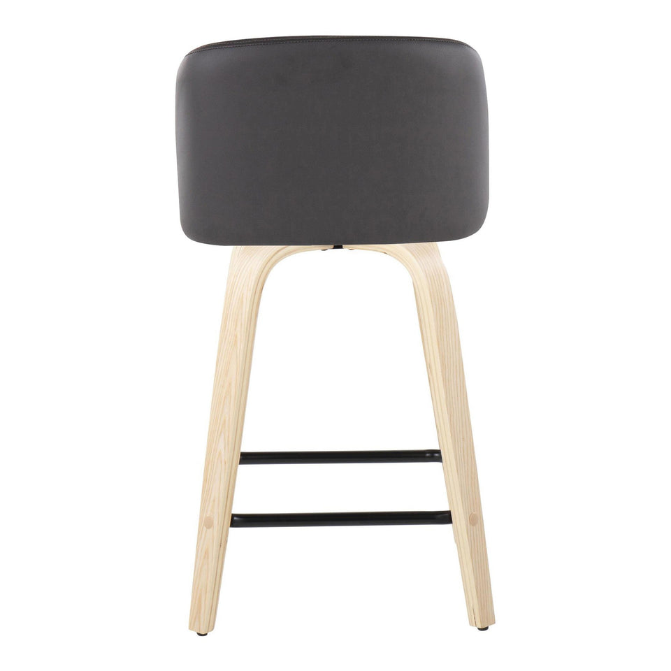 Toriano 24" Fixed-Height Counter Stool - Set of 2
