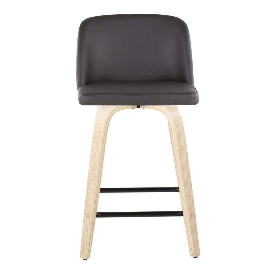 Toriano 24" Fixed-Height Counter Stool - Set of 2