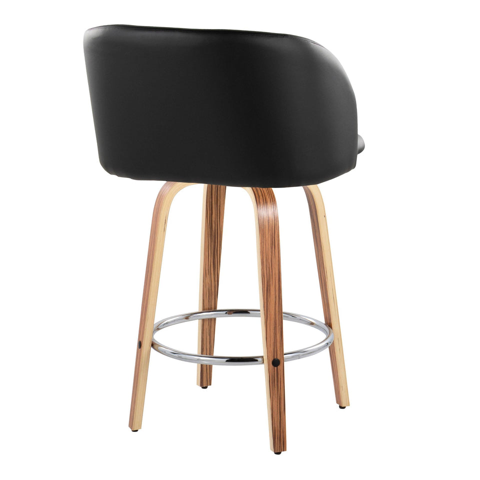 Fran 25" Fixed-Height Counter Stool - Set of 2