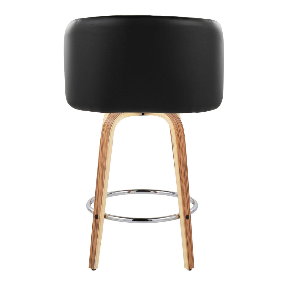 Fran 25" Fixed-Height Counter Stool - Set of 2