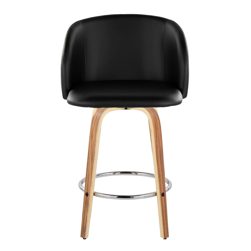 Fran 25" Fixed-Height Counter Stool - Set of 2