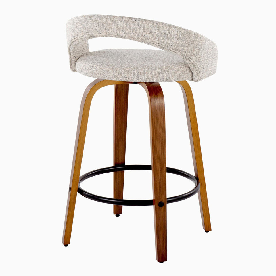 Grotto Upholstered 26" Fixed-Height Counter Stool - Set of 2