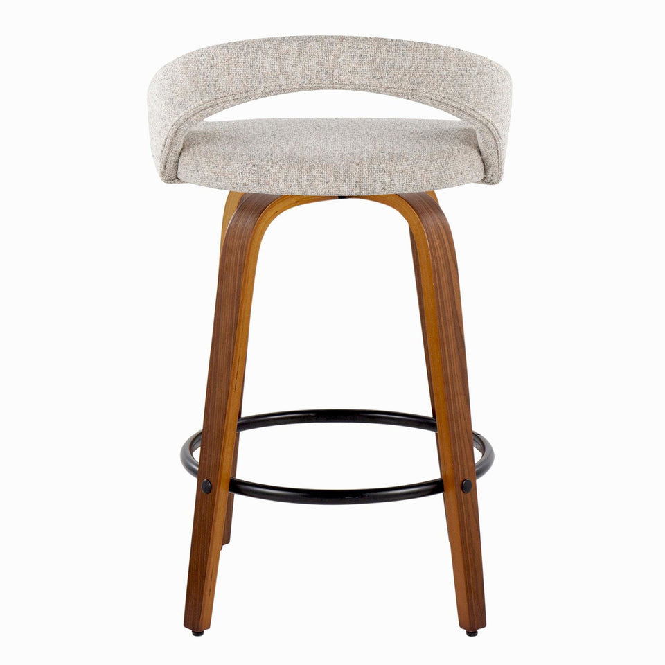 Grotto Upholstered 26" Fixed-Height Counter Stool - Set of 2