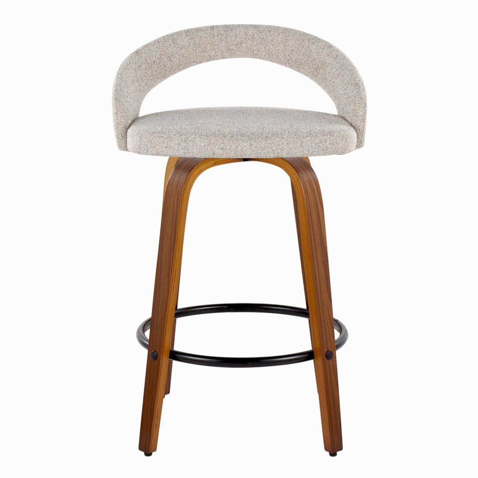 Grotto Upholstered 26" Fixed-Height Counter Stool - Set of 2