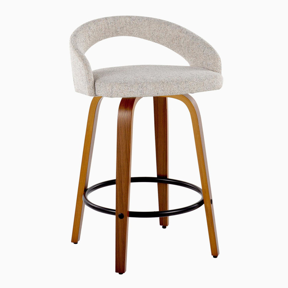 Grotto Upholstered 26" Fixed-Height Counter Stool - Set of 2