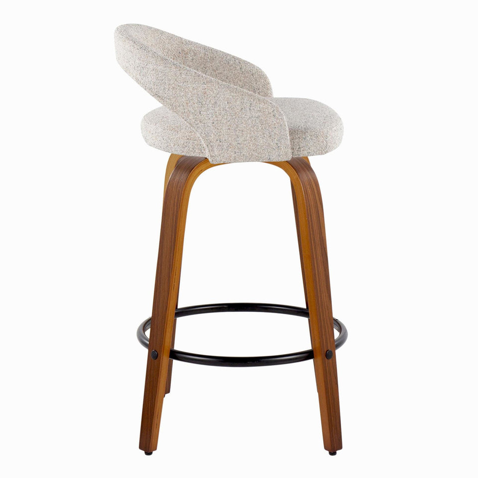 Grotto Upholstered 26" Fixed-Height Counter Stool - Set of 2