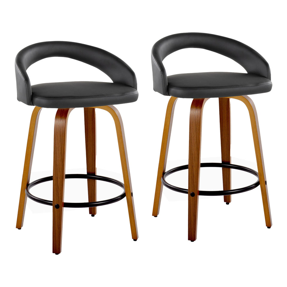 Grotto Upholstered 26" Fixed-Height Counter Stool - Set of 2