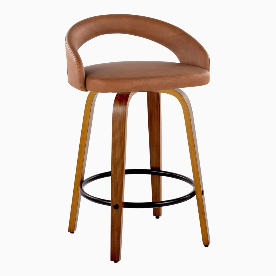 Grotto Upholstered 26" Fixed-Height Counter Stool - Set of 2