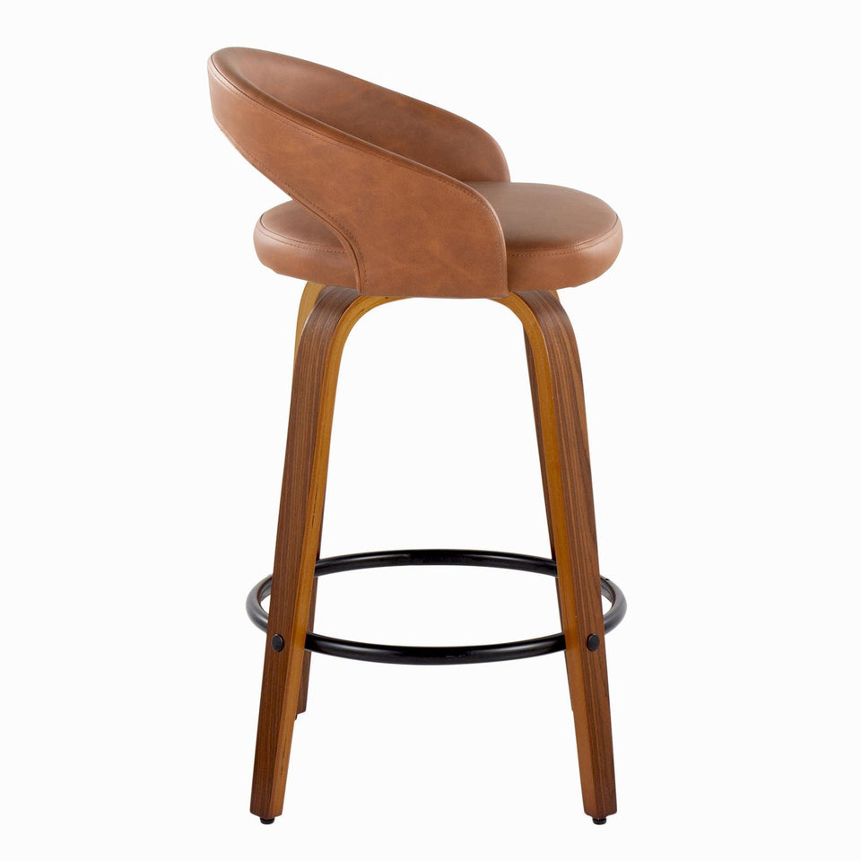 Grotto Upholstered 26" Fixed-Height Counter Stool - Set of 2