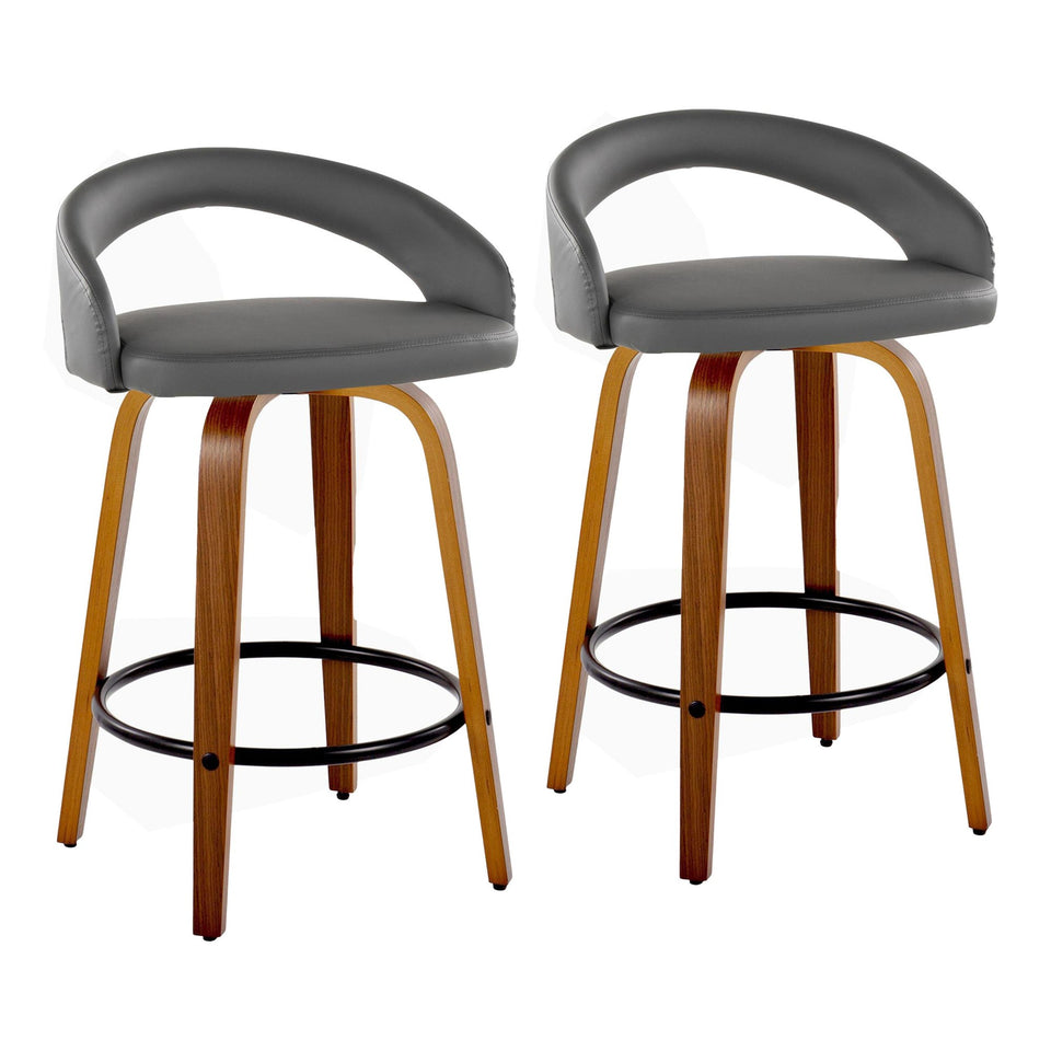 Grotto Upholstered 26" Fixed-Height Counter Stool - Set of 2