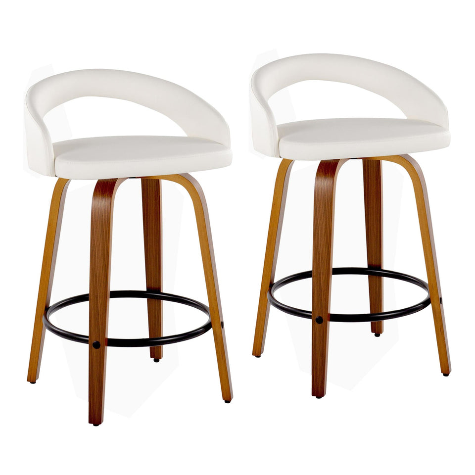 Grotto Upholstered 26" Fixed-Height Counter Stool - Set of 2