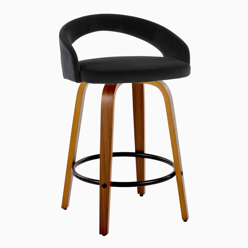 Grotto Upholstered 26" Fixed-Height Counter Stool - Set of 2