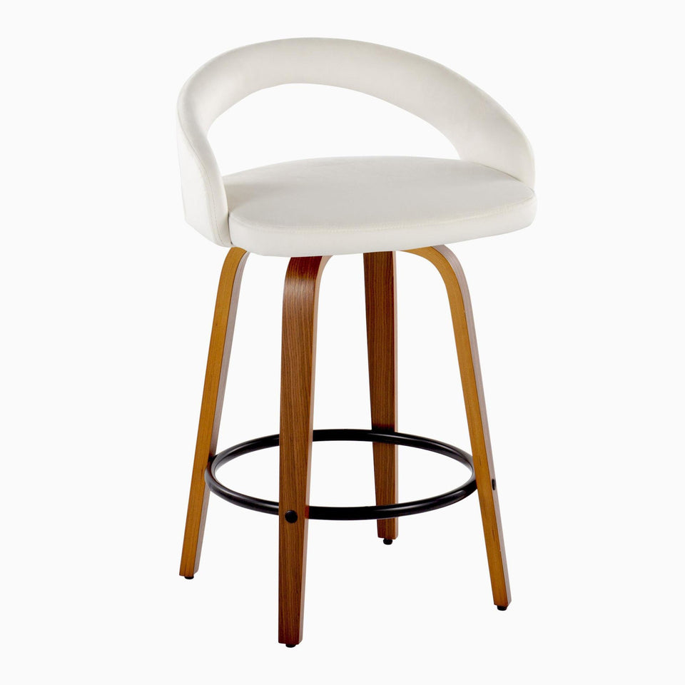 Grotto Upholstered 26" Fixed-Height Counter Stool - Set of 2