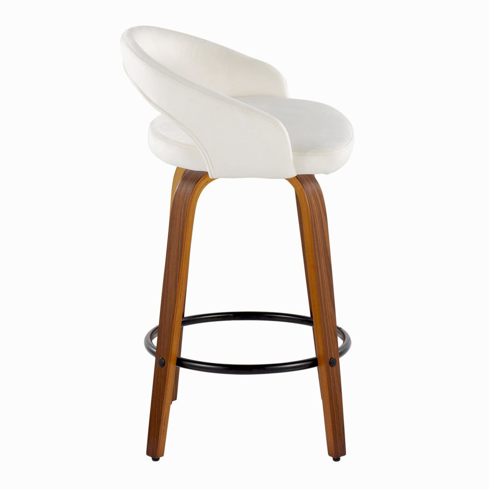 Grotto Upholstered 26" Fixed-Height Counter Stool - Set of 2