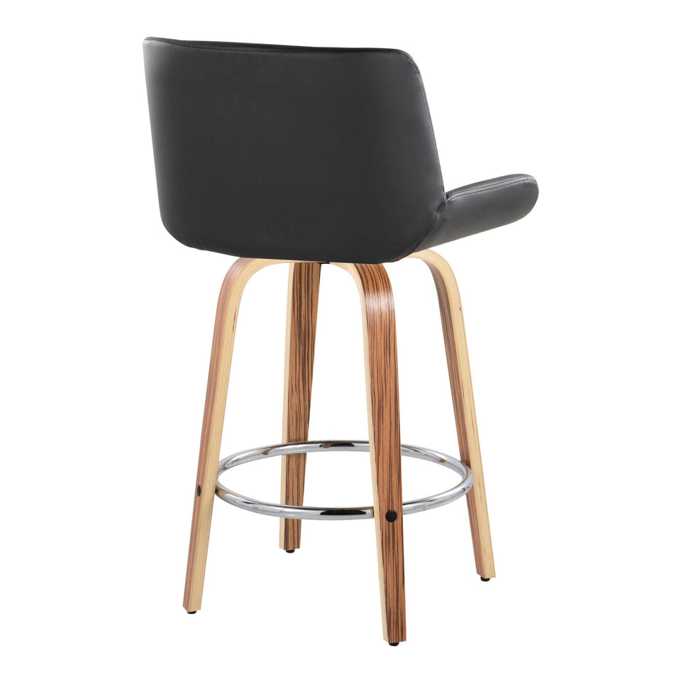Santi 25" Fixed-Height Counter Stool - Set of 2