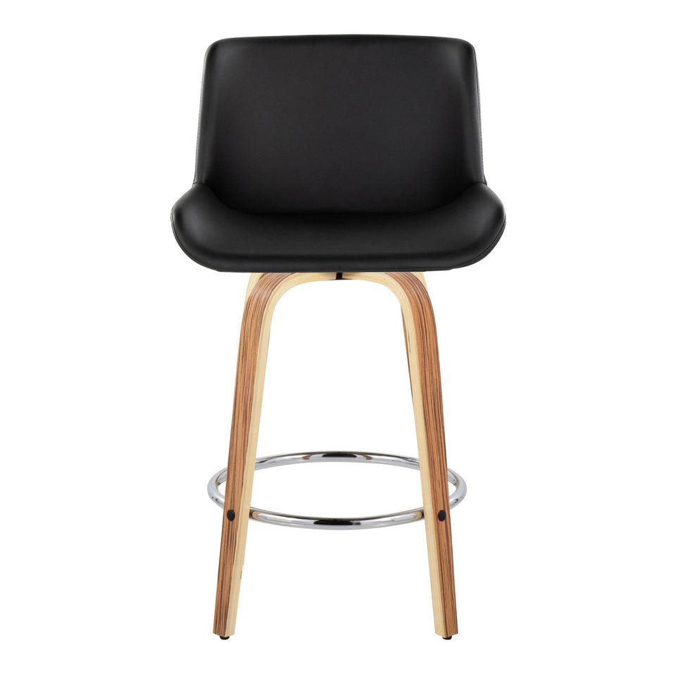 Santi 25" Fixed-Height Counter Stool - Set of 2