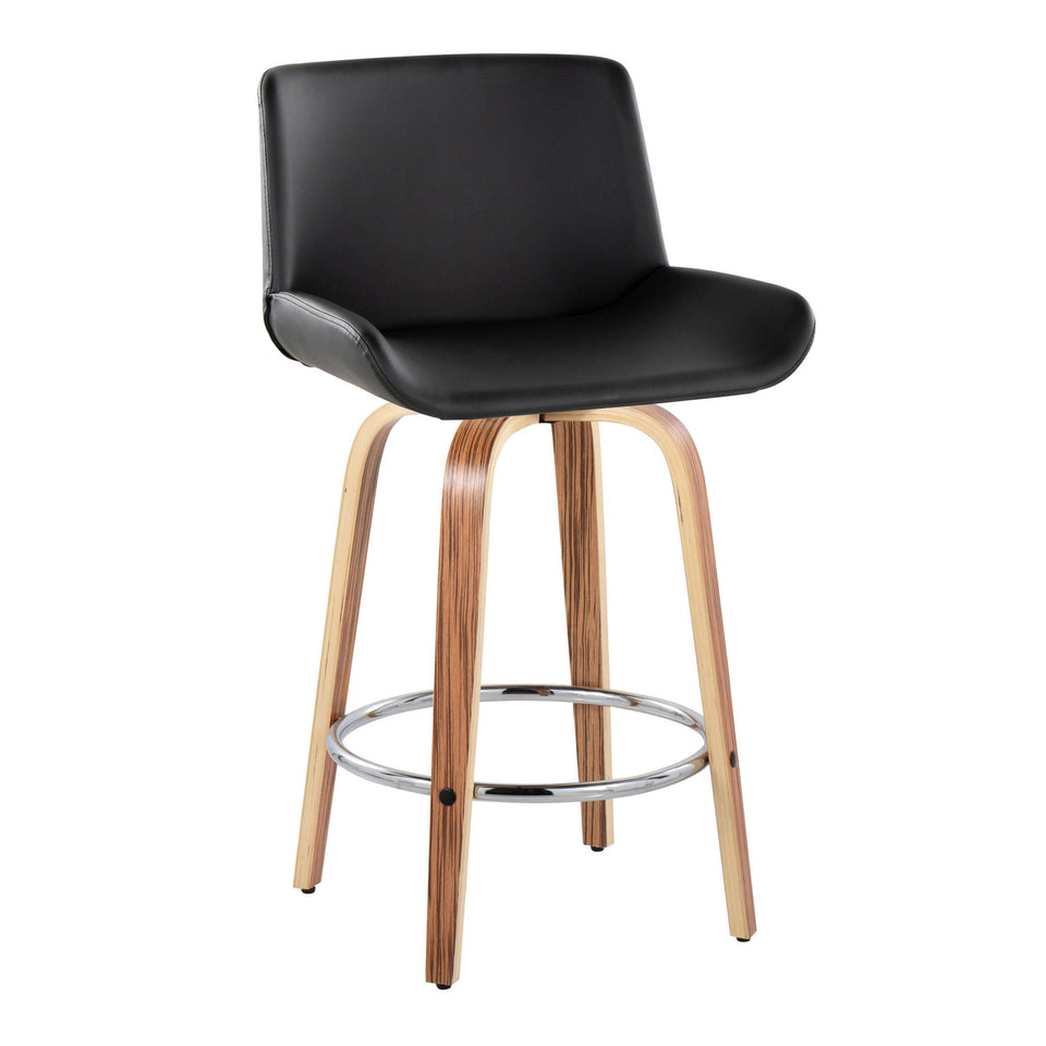 Santi 25" Fixed-Height Counter Stool - Set of 2