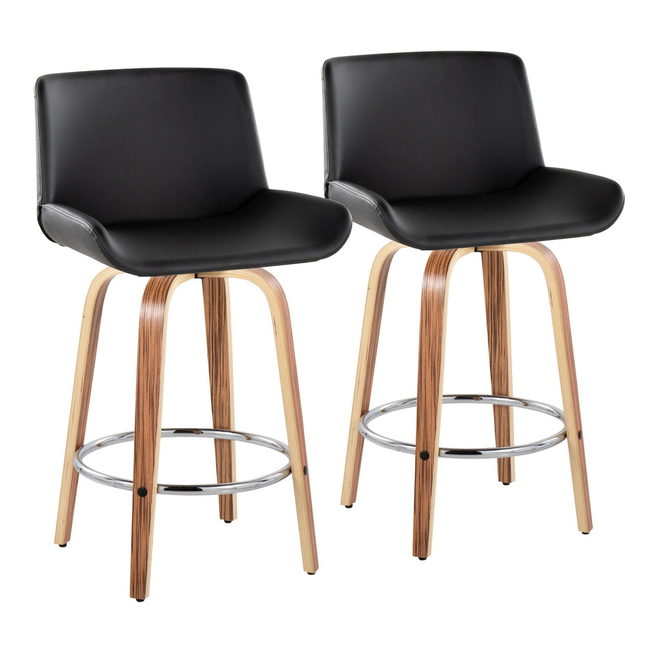 Santi 25" Fixed-Height Counter Stool - Set of 2