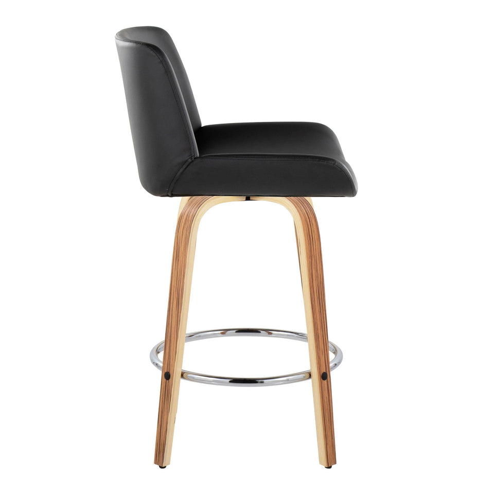 Santi 25" Fixed-Height Counter Stool - Set of 2