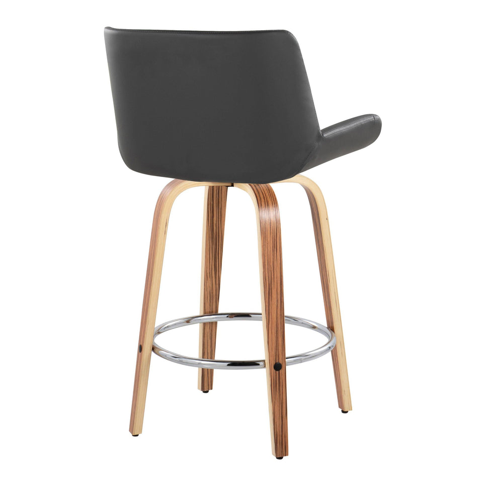 Santi 25" Fixed-Height Counter Stool - Set of 2