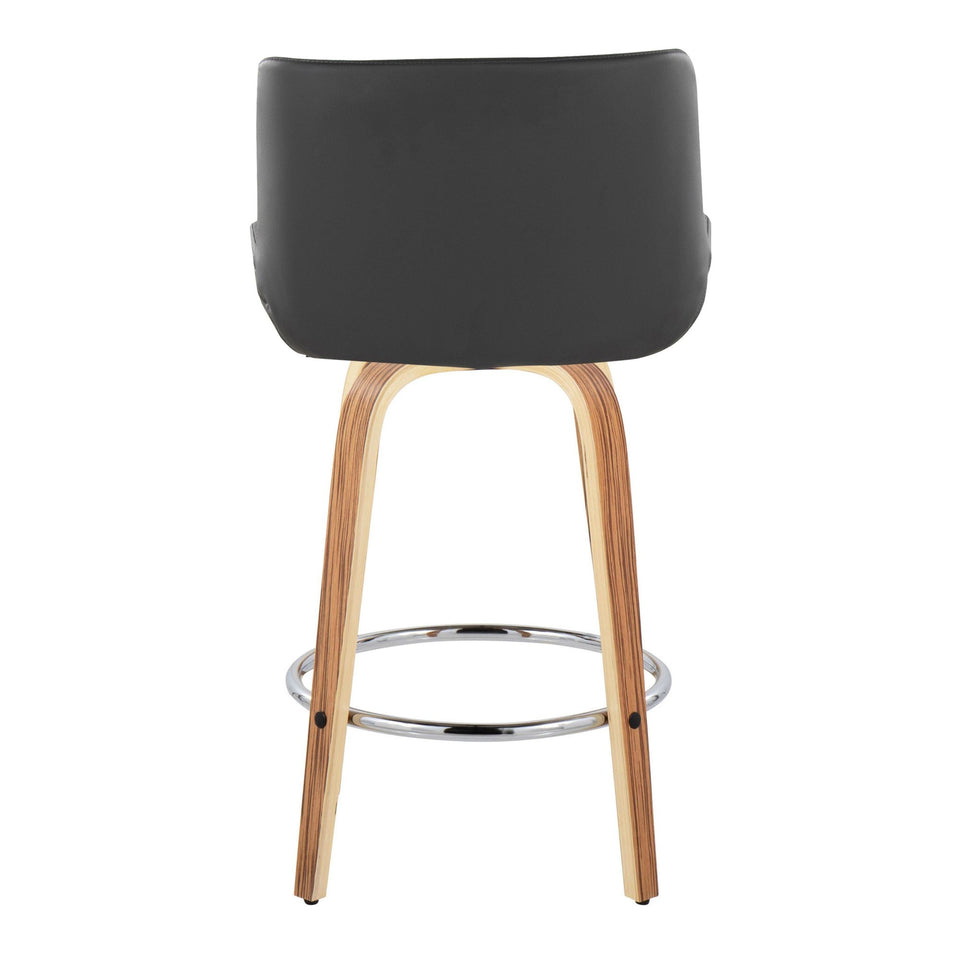 Santi 25" Fixed-Height Counter Stool - Set of 2